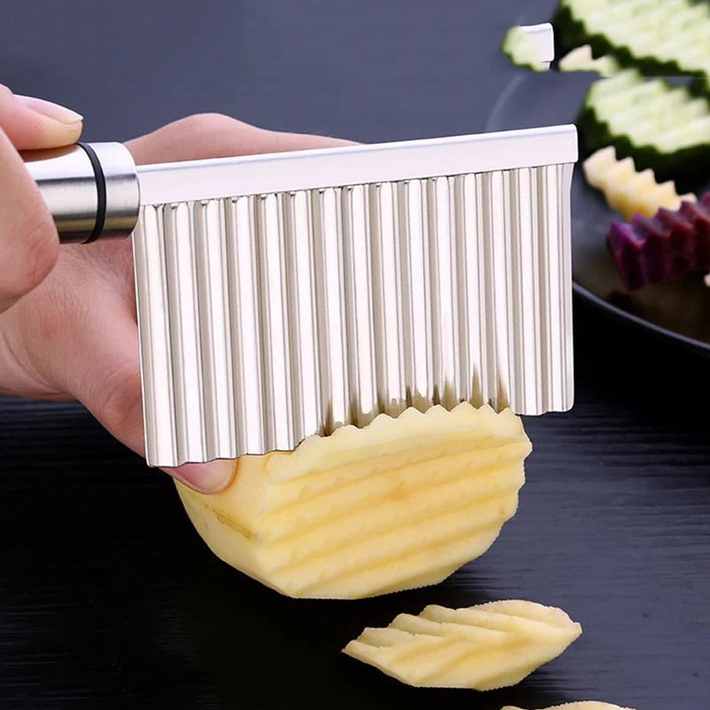 coupe frites vagues