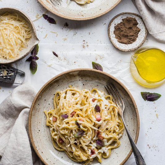🧀 Spaghetti alla Carbonara revisitée avec notre râpe à fromage