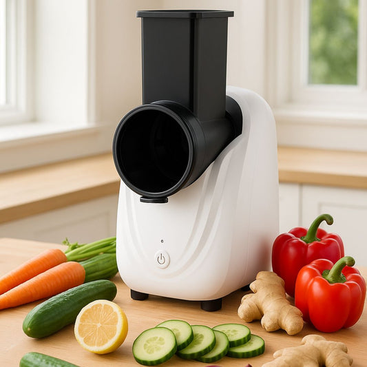 Notre coupe légumes électrique, votre secret pour des repas rapides et sains !