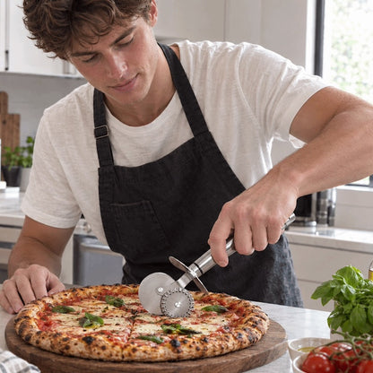 roulette à pizza inox