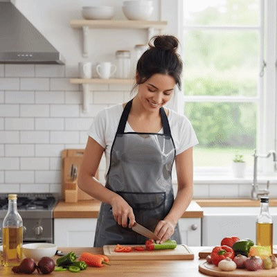 tablier de cuisine transparent