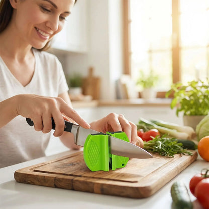 aiguiseur couteau coloris vert