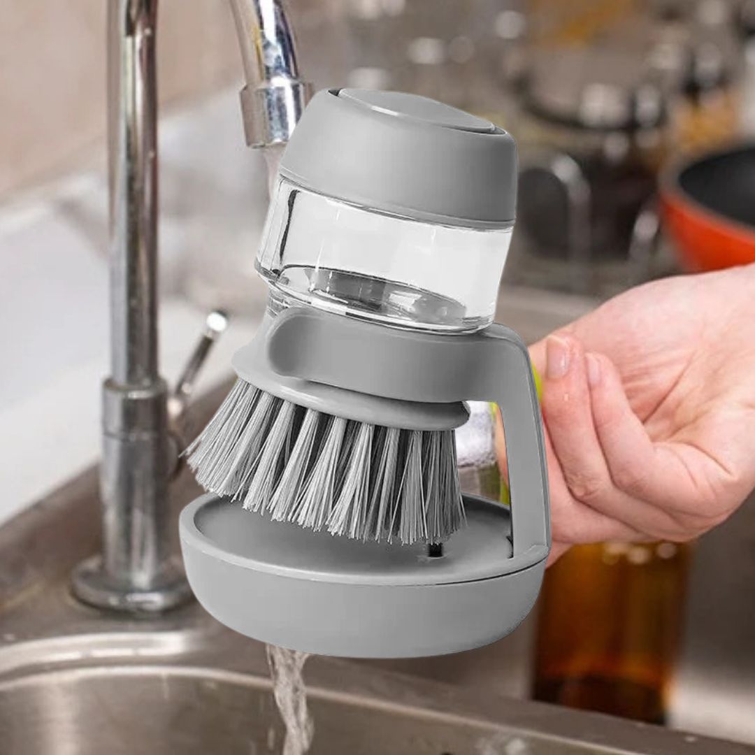 brosse à vaisselle gris