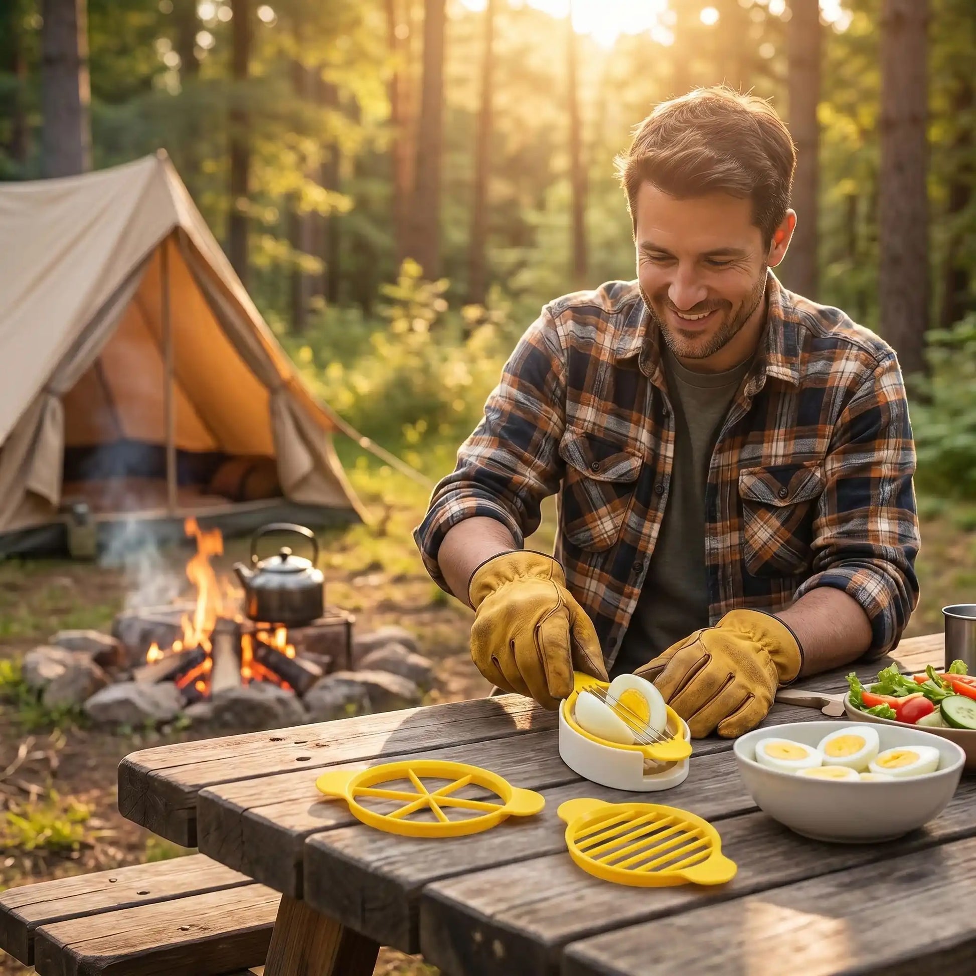 coupe oeuf transportable