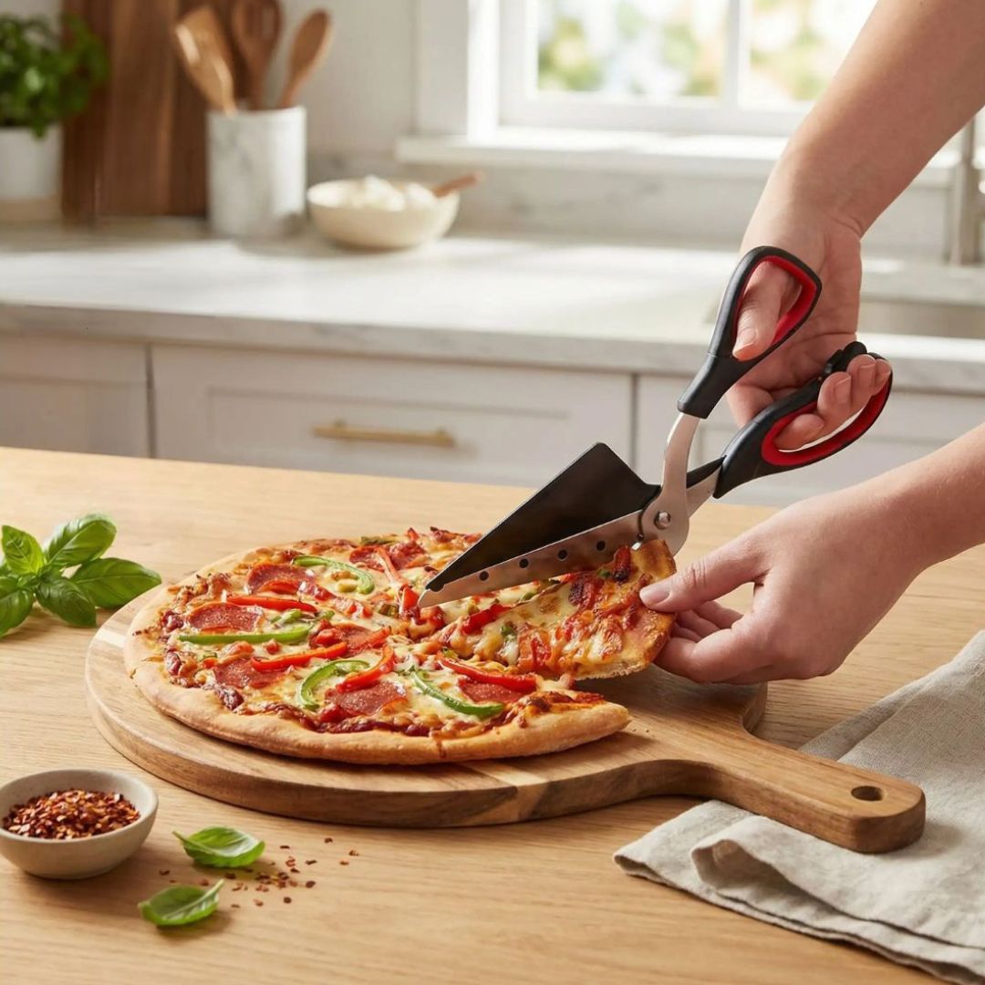 couteau à pizza double utilisation