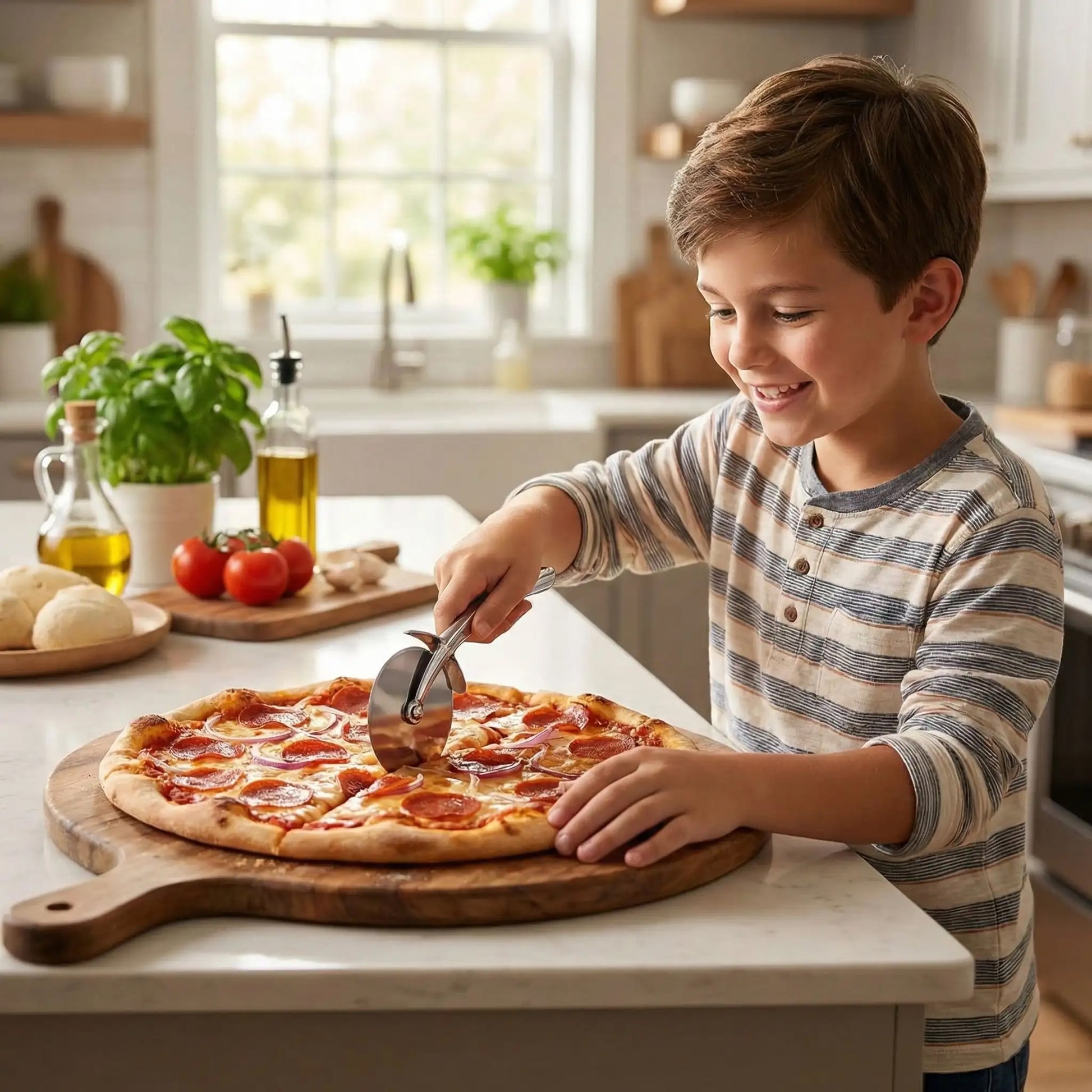 couteau à pizza lame circulaire