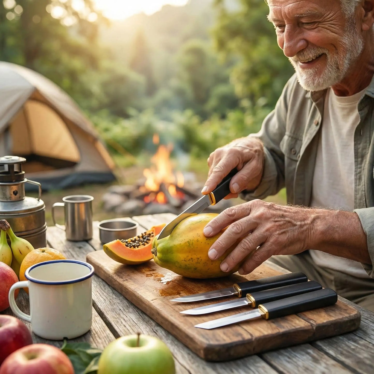 couteau de cuisine noir