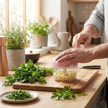 hachoir à persil rose