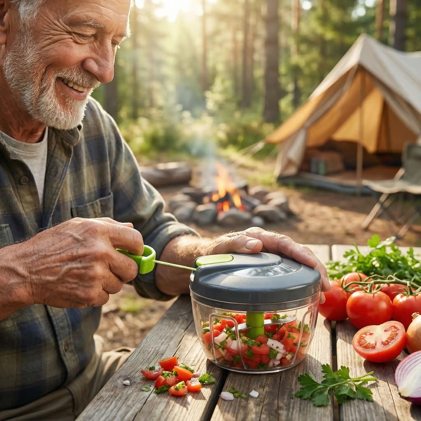 hachoir manuel pour légumes voyages
