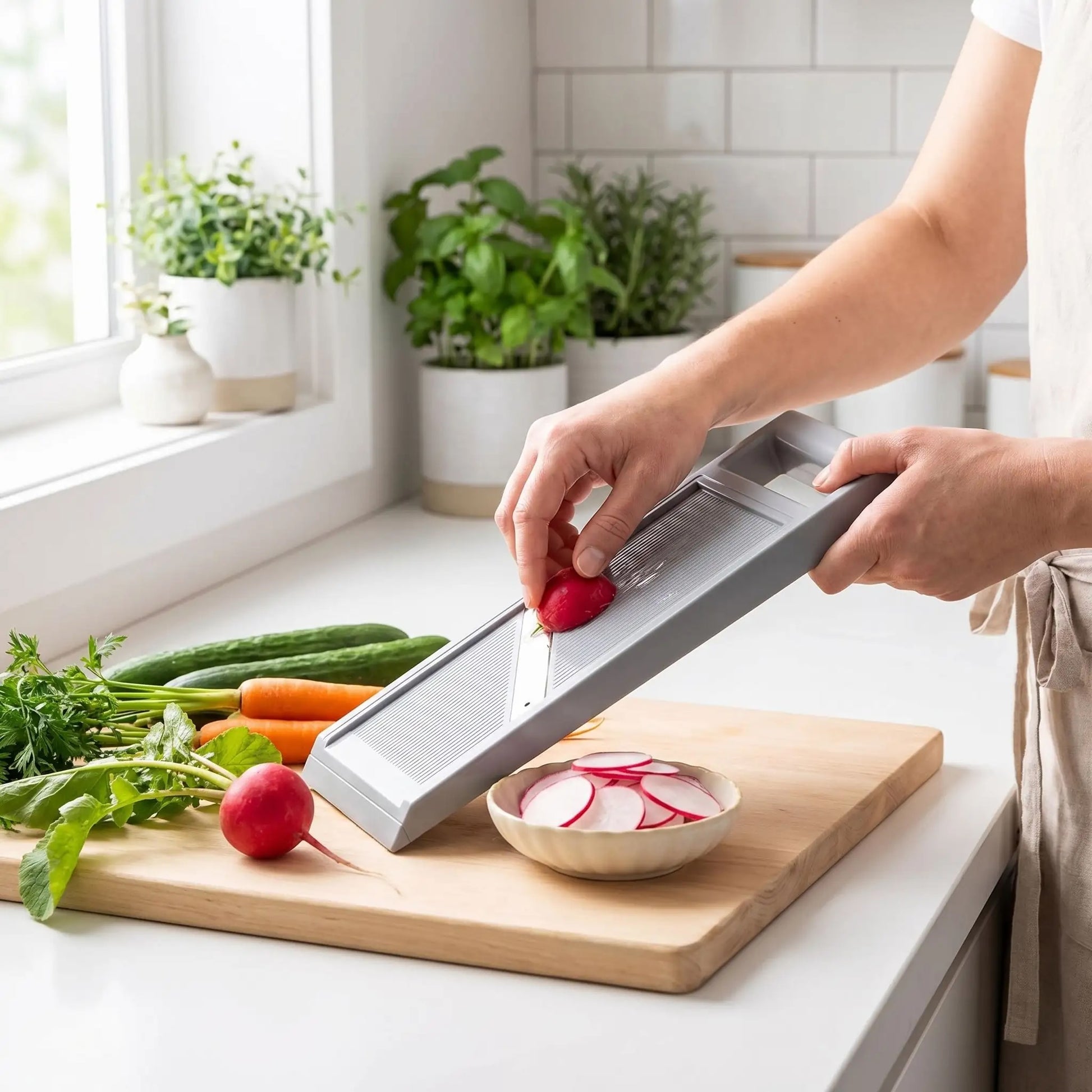 mandoline cuisine grise