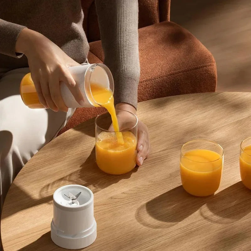 mini blender smoothie orange