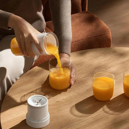mini blender smoothie orange
