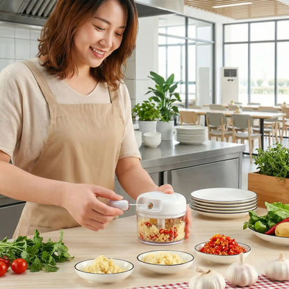 mini hachoir manuel élégant et esthétique