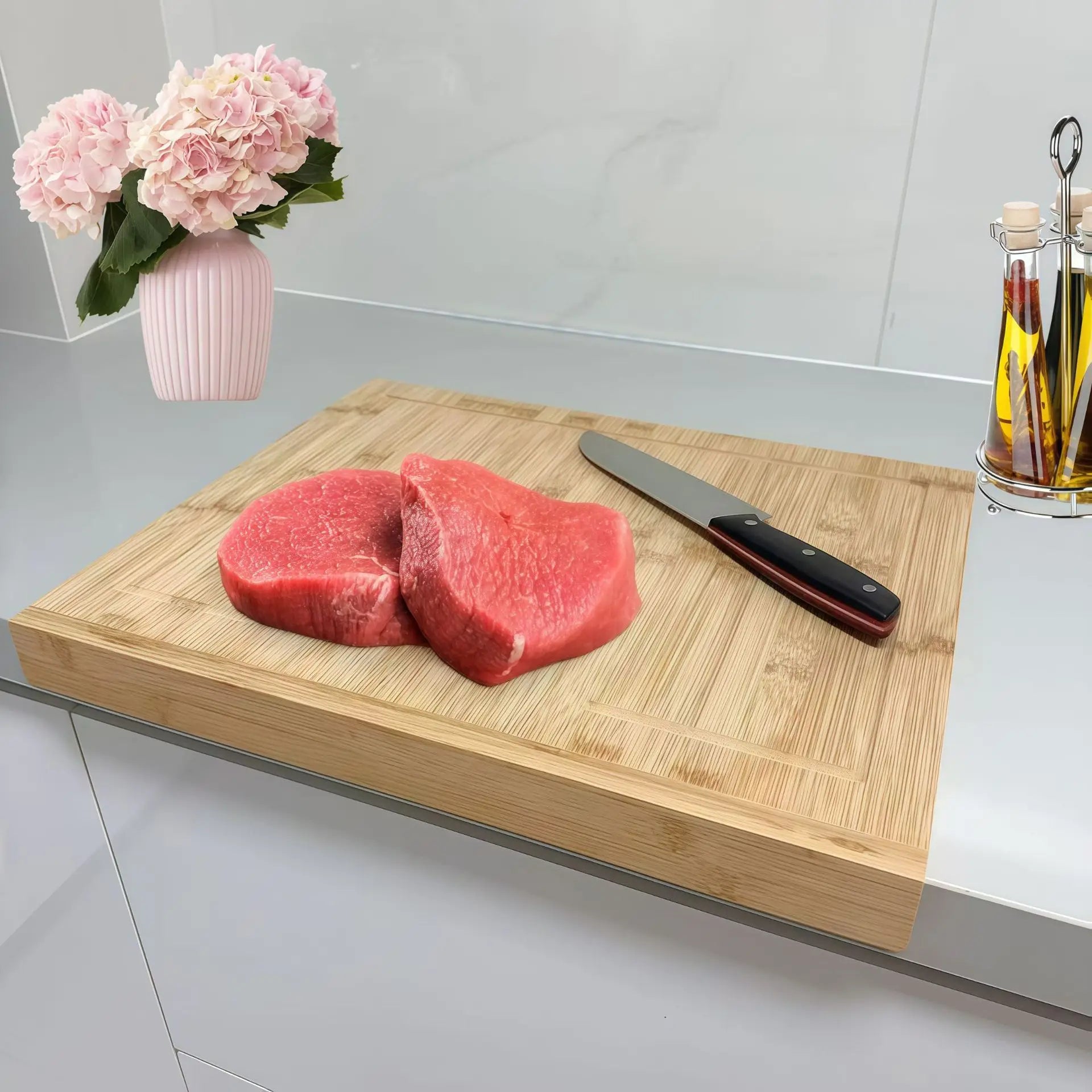 planche à découper en bois viande