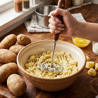 presse purée manche en bois