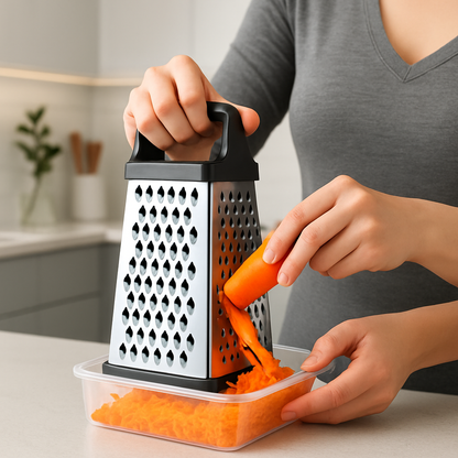 râpe à carottes grise