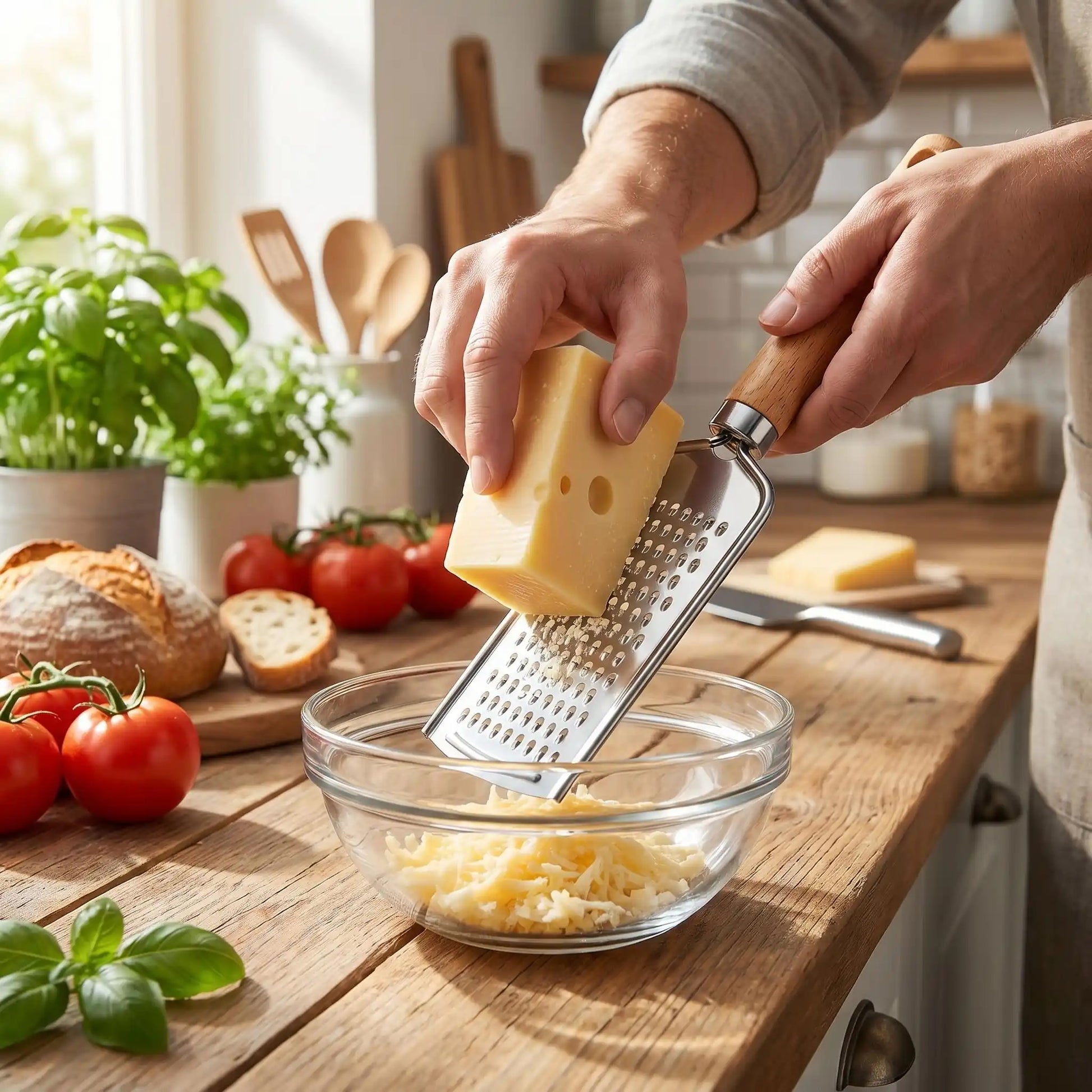 râpe à fromage compact et robuste