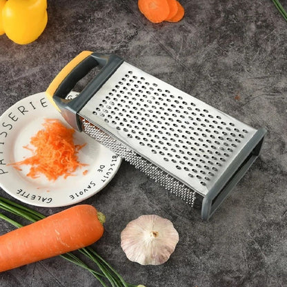 râpe à légumes manuelle argent inox