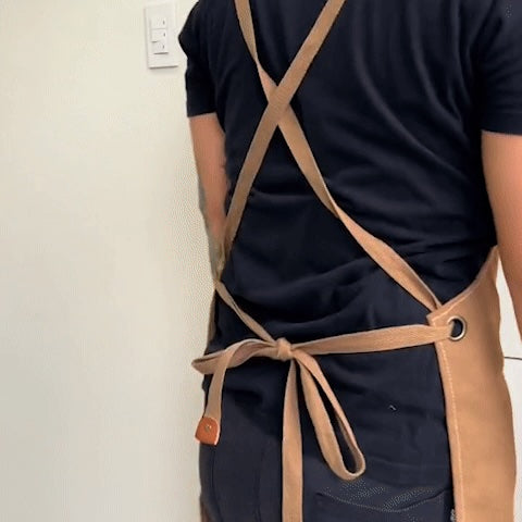 tablier de cuisine à nouer dans le dos