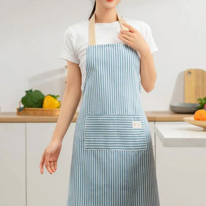 tablier de cuisine bleu