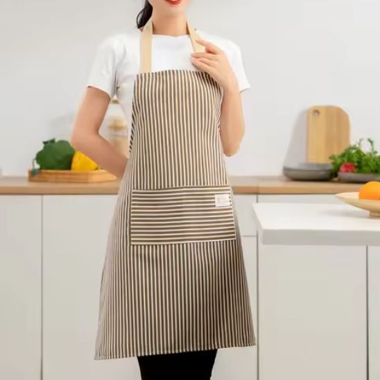 tablier de cuisine marron