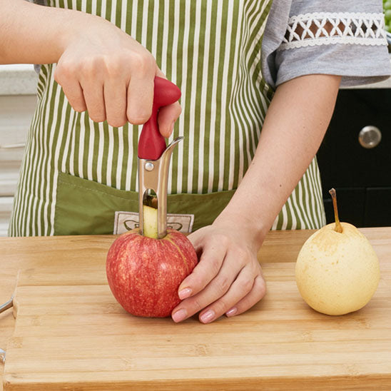 vide pomme lame dentelée
