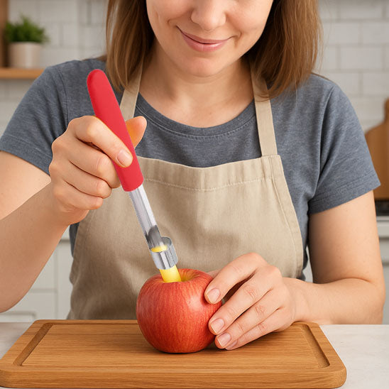 vide pomme rouge foncé